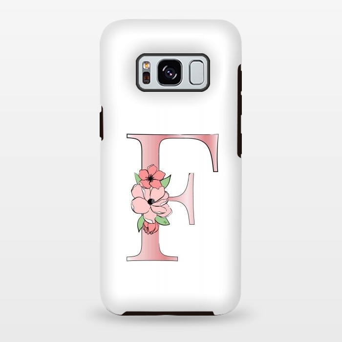 Galaxy S8 plus StrongFit Monogram Letter F by Martina
