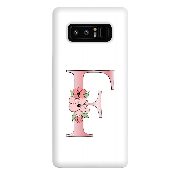Galaxy Note 8 StrongFit Monogram Letter F by Martina