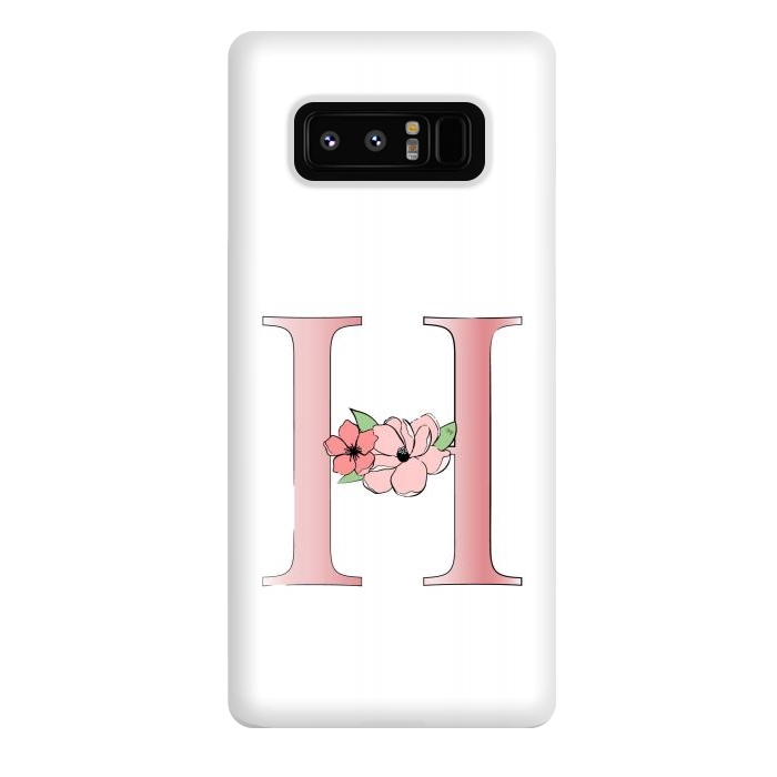 Galaxy Note 8 StrongFit Monogram Letter H by Martina