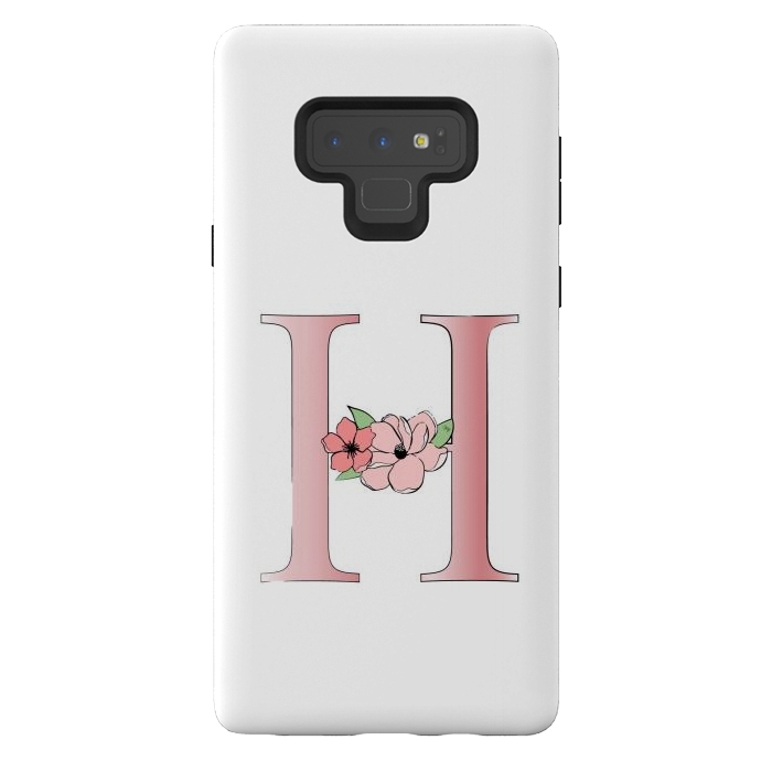 Galaxy Note 9 StrongFit Monogram Letter H by Martina
