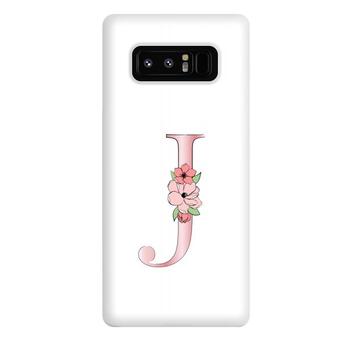 Galaxy Note 8 StrongFit Monogram Letter J by Martina