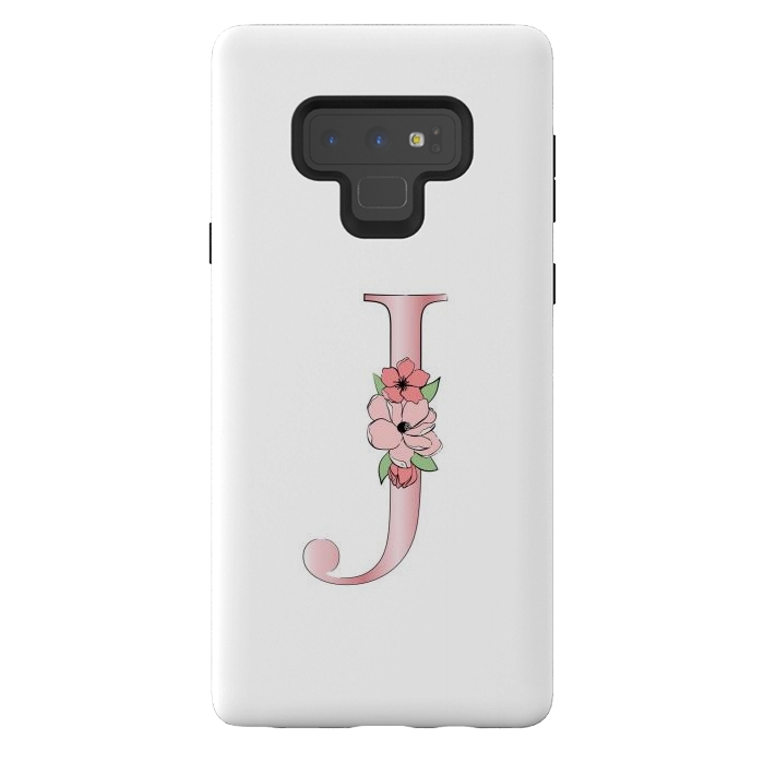 Galaxy Note 9 StrongFit Monogram Letter J by Martina