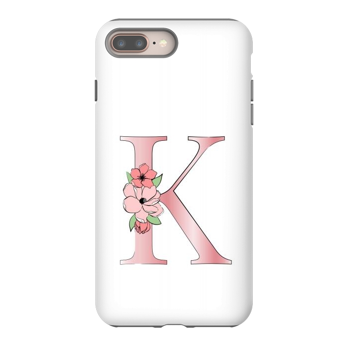 iPhone 7 plus StrongFit Monogram Letter K by Martina