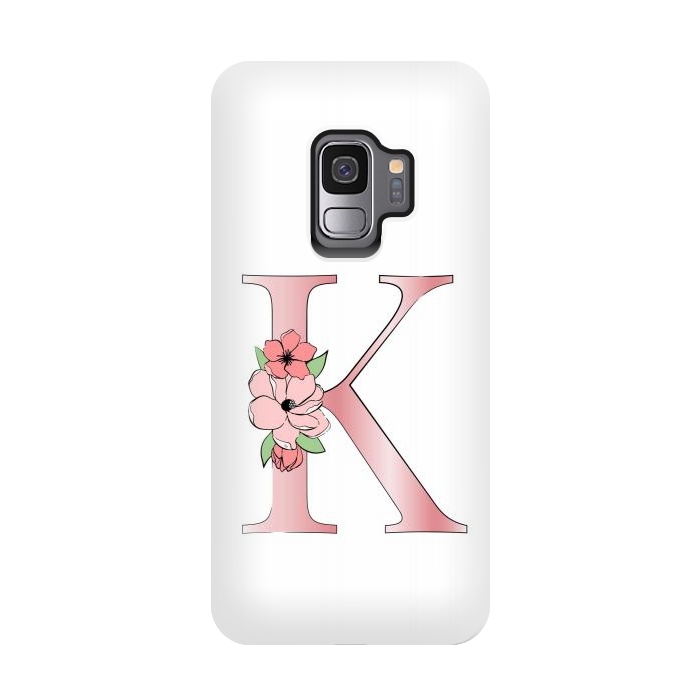 Galaxy S9 StrongFit Monogram Letter K by Martina