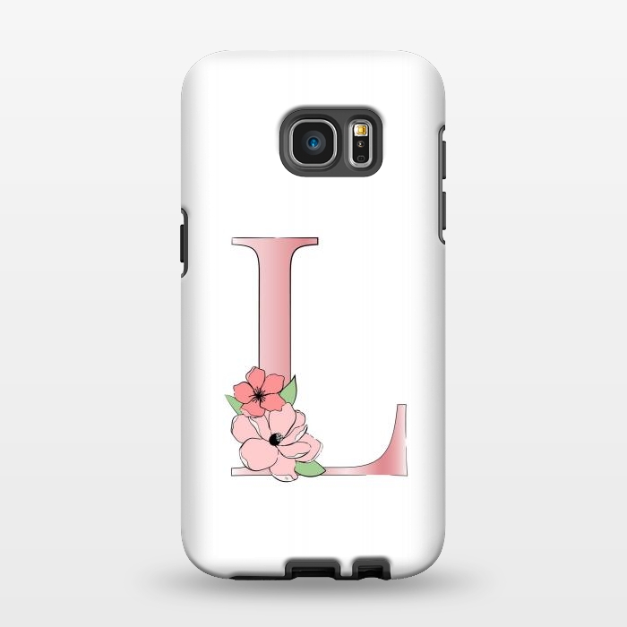 Galaxy S7 EDGE StrongFit Monogram Letter L by Martina