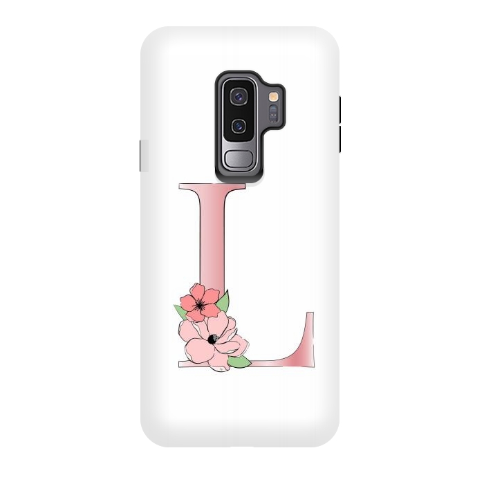 Galaxy S9 plus StrongFit Monogram Letter L by Martina