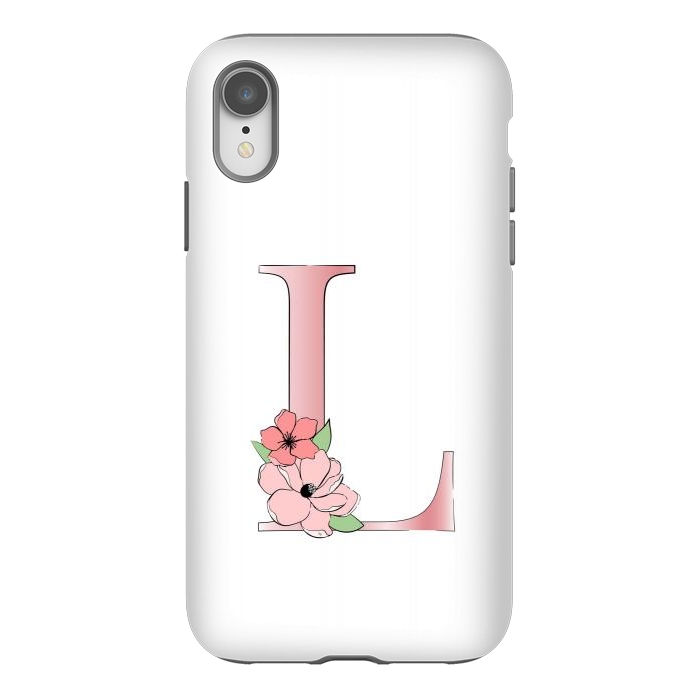 iPhone Xr StrongFit Monogram Letter L by Martina