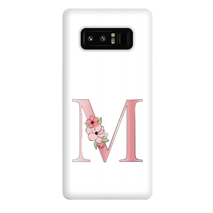 Galaxy Note 8 StrongFit Monogram Letter M by Martina