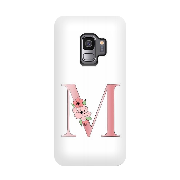Galaxy S9 StrongFit Monogram Letter M by Martina
