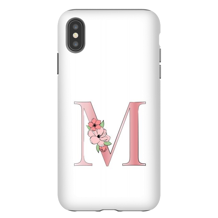 iPhone Xs Max StrongFit Monogram Letter M by Martina