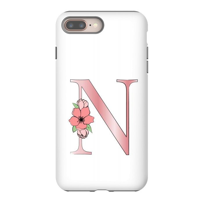 iPhone 7 plus StrongFit Monogram Letter N by Martina
