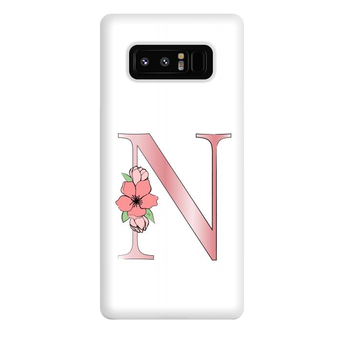 Galaxy Note 8 StrongFit Monogram Letter N by Martina