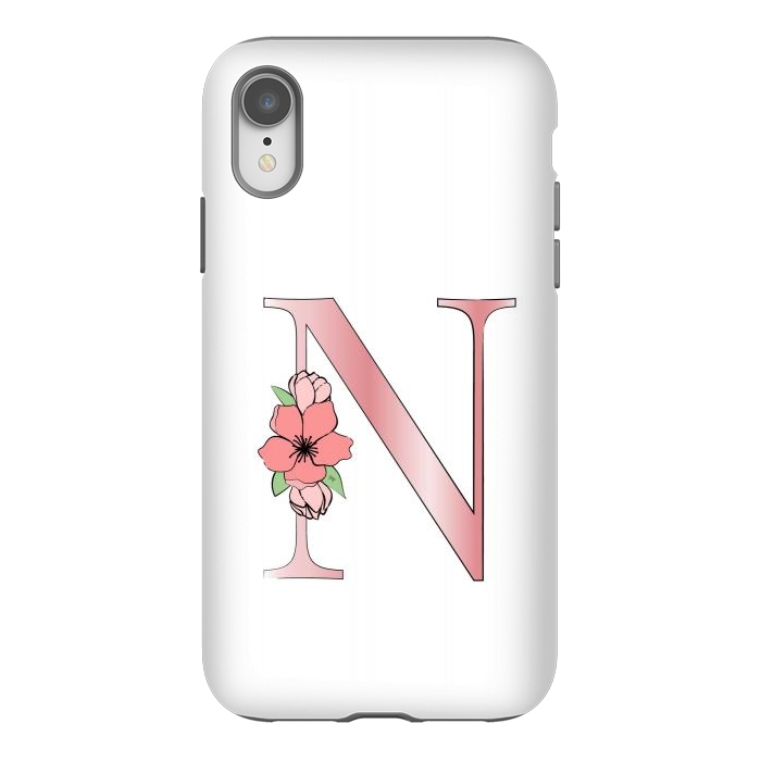 iPhone Xr StrongFit Monogram Letter N by Martina