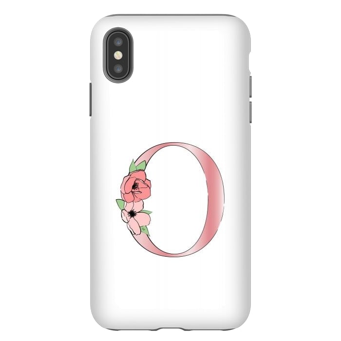 iPhone Xs Max StrongFit Monogram Letter O by Martina