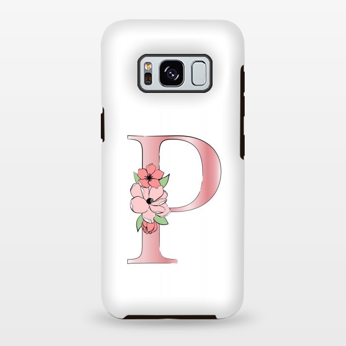Galaxy S8 plus StrongFit Monogram Letter P by Martina