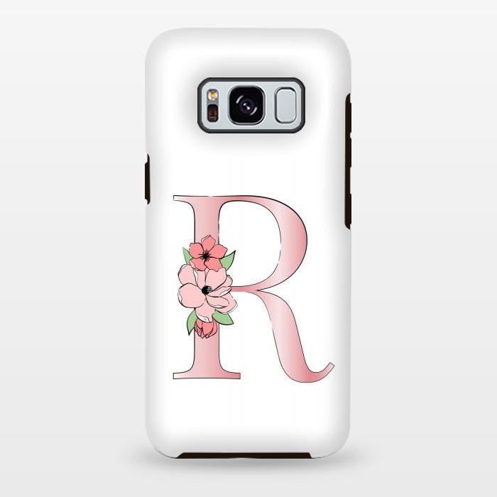 Galaxy S8 plus StrongFit Monogram Letter R by Martina