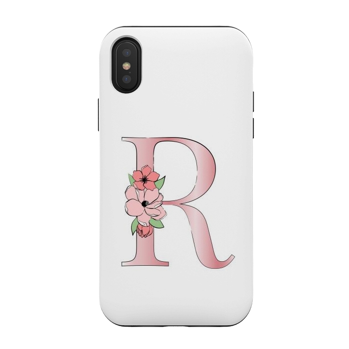 iPhone Xs / X StrongFit Monogram Letter R by Martina