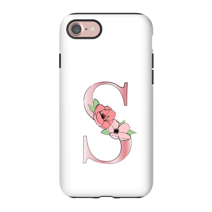 iPhone 7 StrongFit Monogram Letter S by Martina