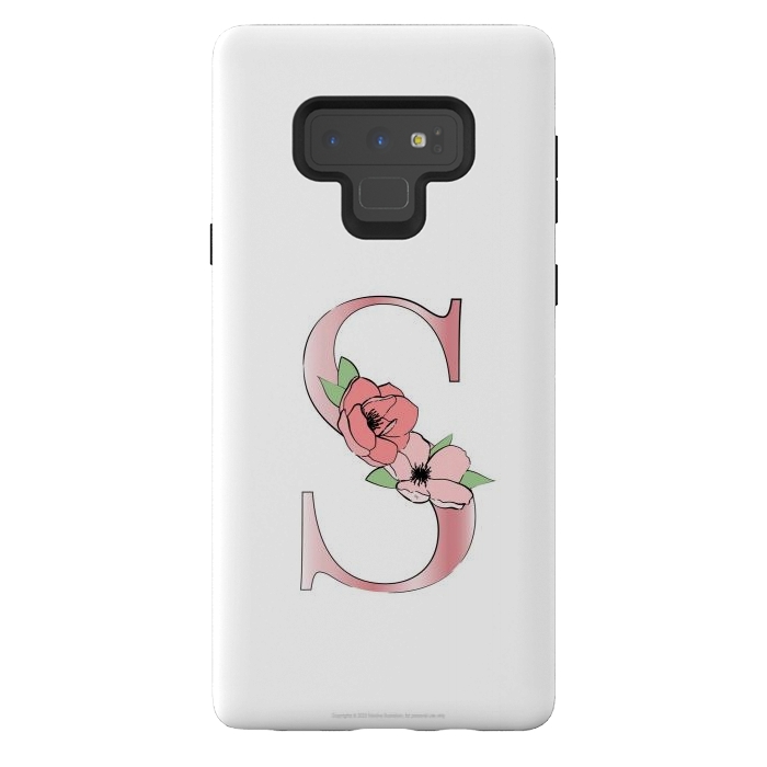 Galaxy Note 9 StrongFit Monogram Letter S by Martina