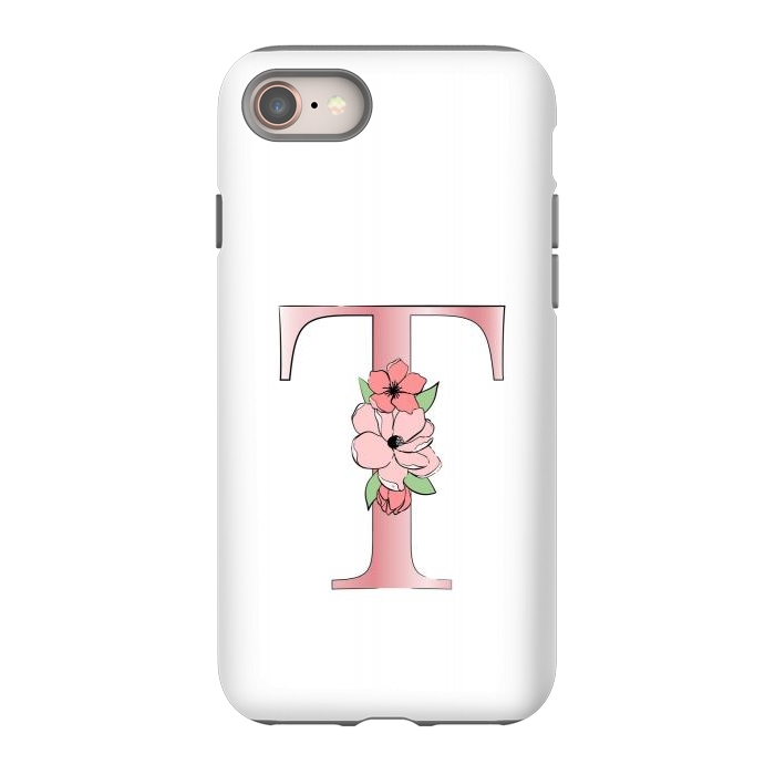 iPhone 8 StrongFit Monogram Letter T by Martina