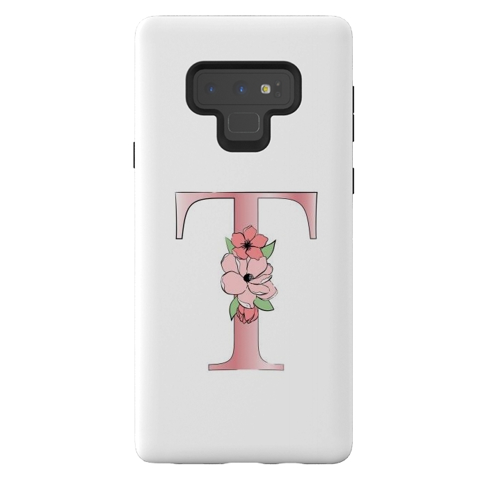 Galaxy Note 9 StrongFit Monogram Letter T by Martina