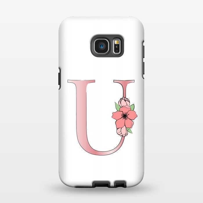 Galaxy S7 EDGE StrongFit Monogram Letter U by Martina