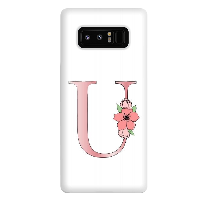 Galaxy Note 8 StrongFit Monogram Letter U by Martina
