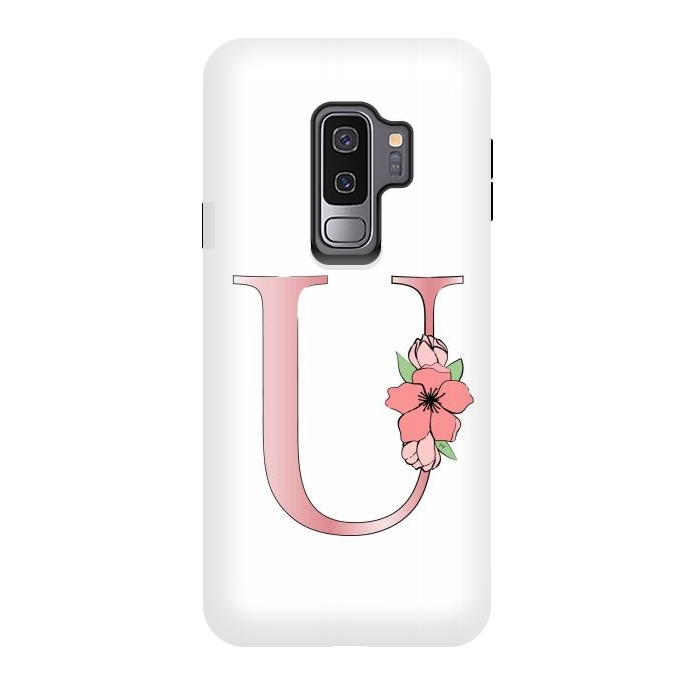 Galaxy S9 plus StrongFit Monogram Letter U by Martina