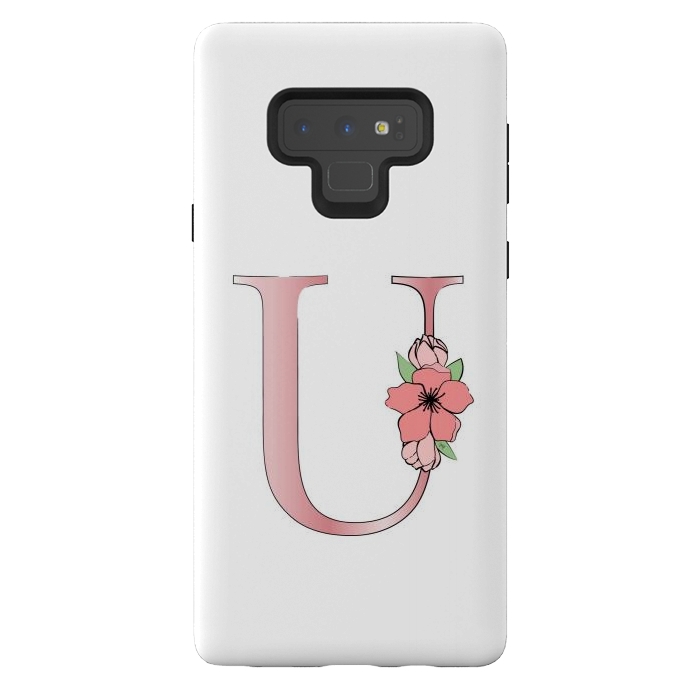 Galaxy Note 9 StrongFit Monogram Letter U by Martina
