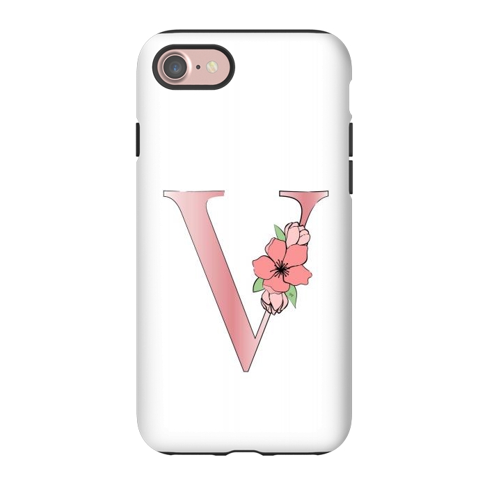 iPhone 7 StrongFit Monogram Letter V by Martina