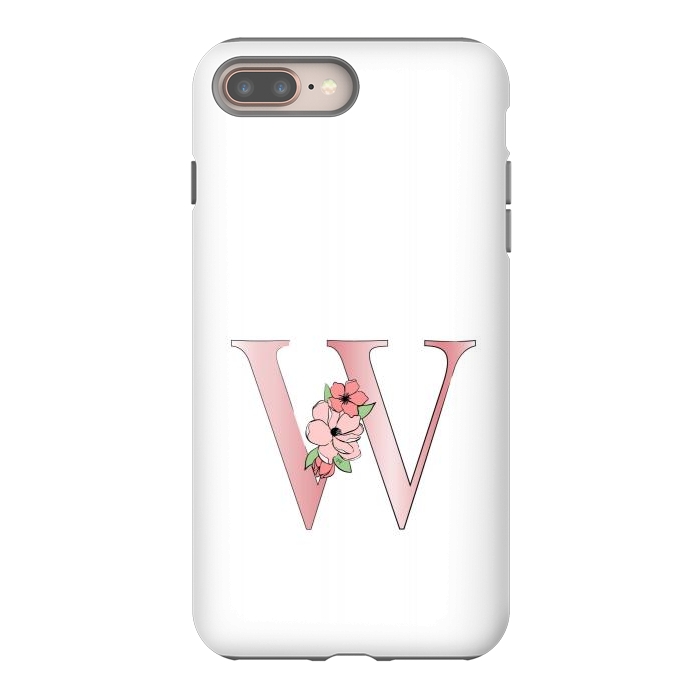 iPhone 7 plus StrongFit Monogram Letter W by Martina