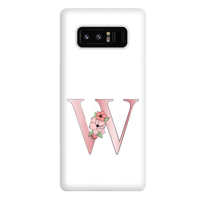 Galaxy Note 8 StrongFit Monogram Letter W by Martina