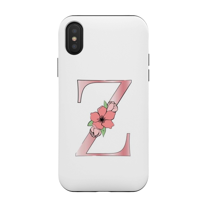 iPhone Xs / X StrongFit Monogram Letter Z by Martina
