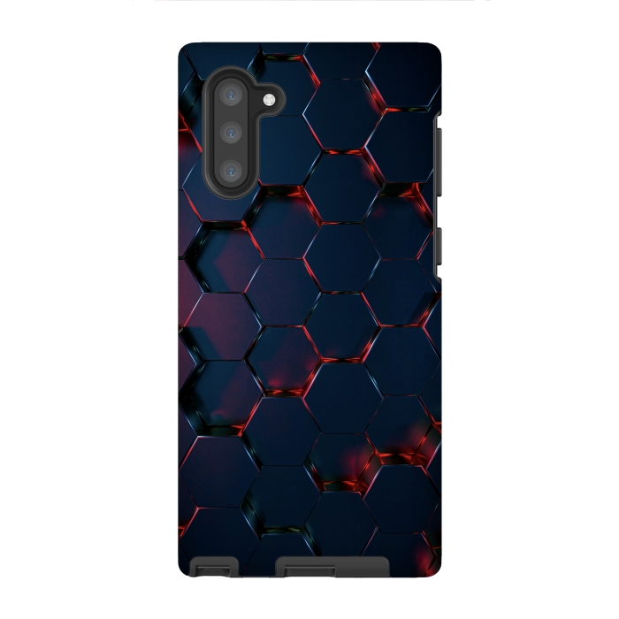 Galaxy Note 10 StrongFit Hexagons  by Winston