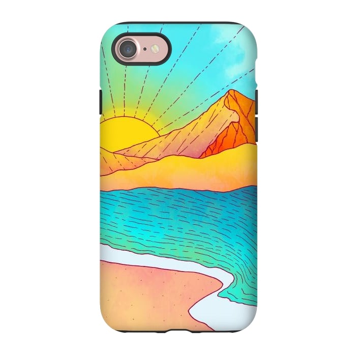 iPhone 7 StrongFit I wish to be by the sea by Steve Wade (Swade)