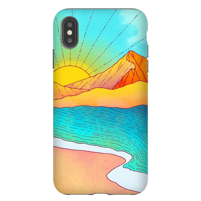 iPhone Xs Max StrongFit I wish to be by the sea by Steve Wade (Swade)