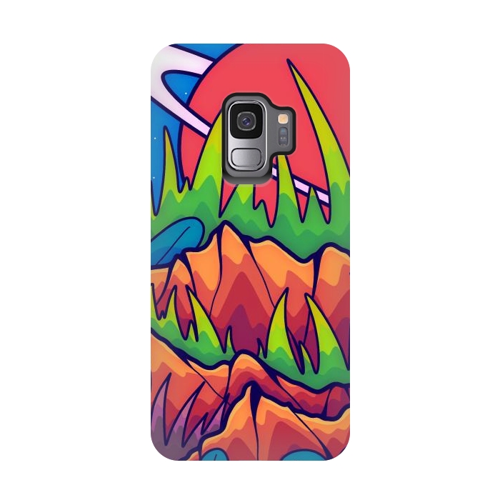 Galaxy S9 StrongFit A tropical space world by Steve Wade (Swade)