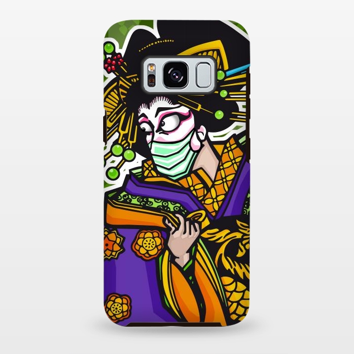 Galaxy S8 plus StrongFit Covid Geisha by Milo "Mr Lucky" Marcer