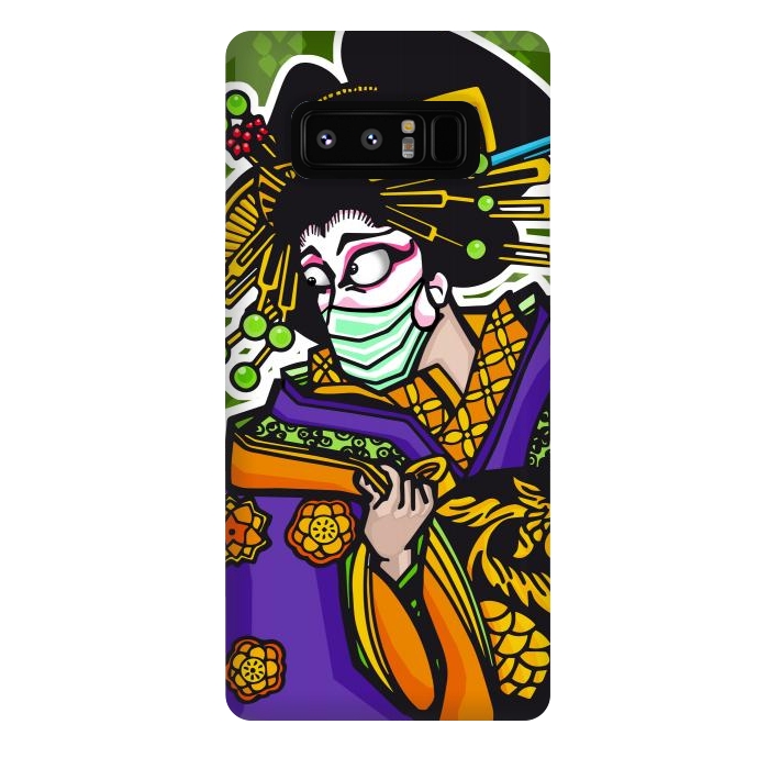 Galaxy Note 8 StrongFit Covid Geisha by Milo "Mr Lucky" Marcer