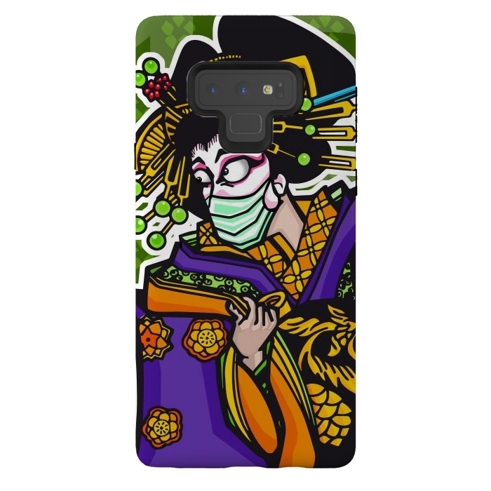 Galaxy Note 9 StrongFit Covid Geisha by Milo "Mr Lucky" Marcer