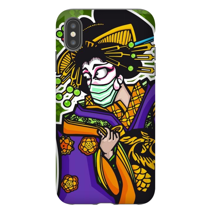 iPhone Xs Max StrongFit Covid Geisha by Milo "Mr Lucky" Marcer