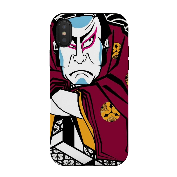 iPhone Xs / X StrongFit Grumpy Sam by Milo "Mr Lucky" Marcer