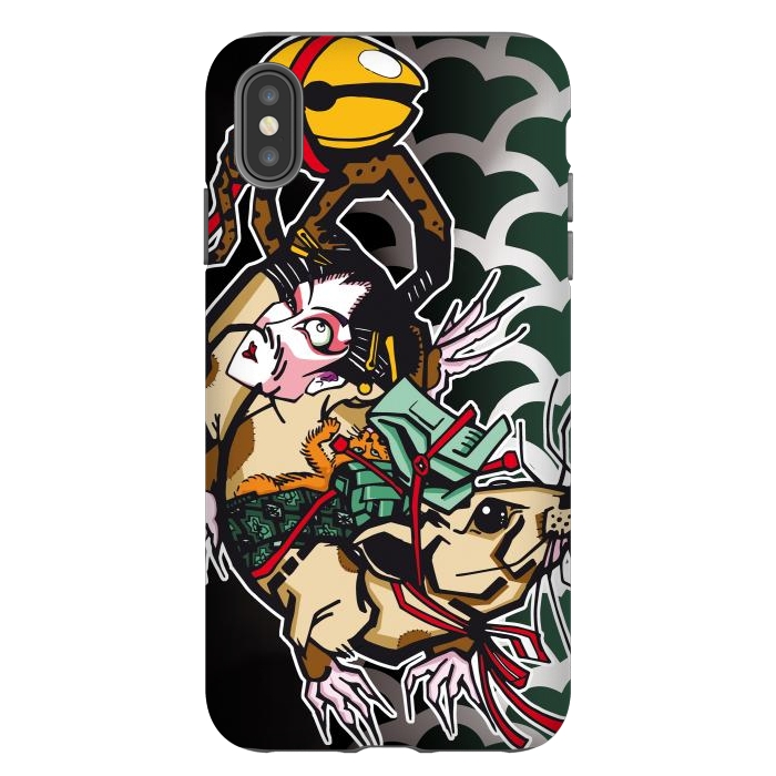 iPhone Xs Max StrongFit Japanese Rat by Milo "Mr Lucky" Marcer