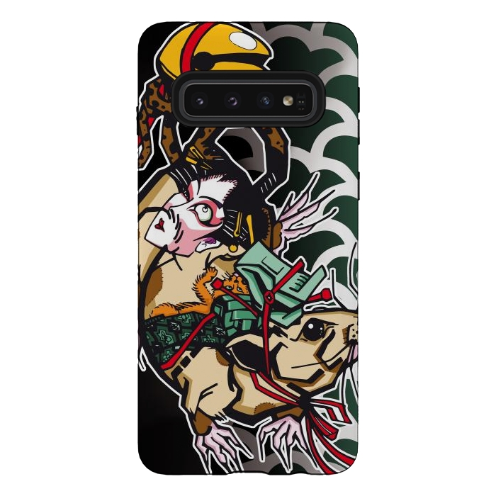 Galaxy S10 StrongFit Japanese Rat by Milo "Mr Lucky" Marcer