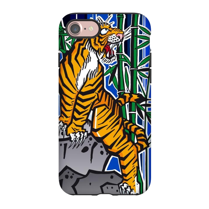 iPhone 7 StrongFit Japanese Tiger by Milo "Mr Lucky" Marcer