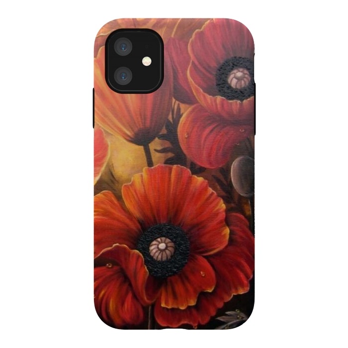 iPhone 11 StrongFit Red Poppy by Irina Velman