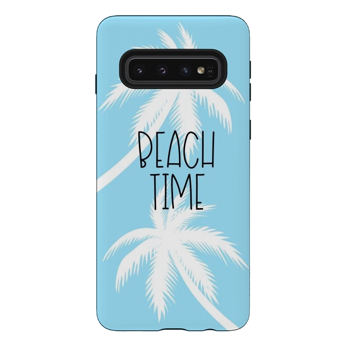 Galaxy S10 StrongFit Blue Beach Time by Martina