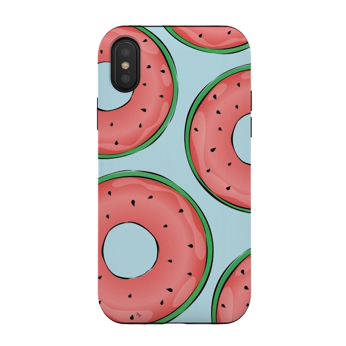 iPhone Xs / X StrongFit Water melons by Martina