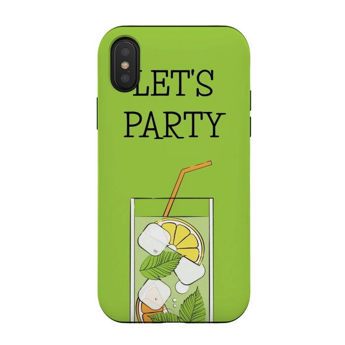 iPhone Xs / X StrongFit Let's Party by Martina
