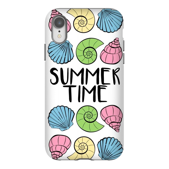 iPhone Xr StrongFit Summer Time Shells by Martina